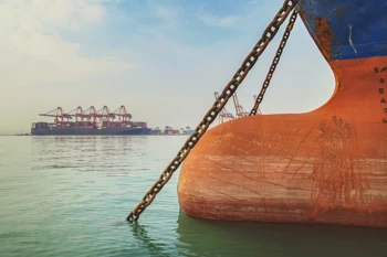 Ship with cargo