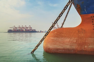 Ship with cargo