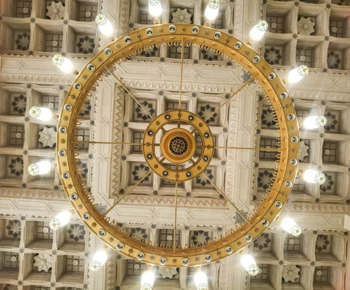 Golden chandelier